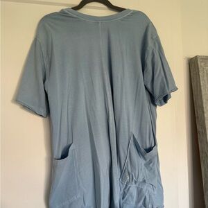 Free People Movement Blue Hot Shot Tee Romper